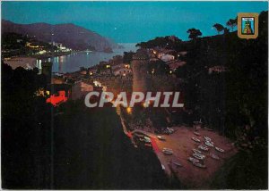 Postcard Modern Tossa Costa Brava Night View