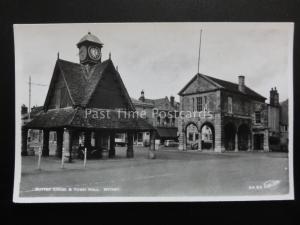 Oxfordshire WITNEY Butter Cross & Town Hall - Old RP Postcard by W. Scott AA82