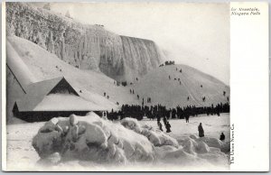 Ice Mountain Niagara Falls Scenic Picturesque View Attraction Postcard