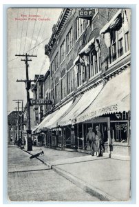 1913 Furnishers, Drugstore Erie Avenue Niagara Falls Canada Posted Postcard