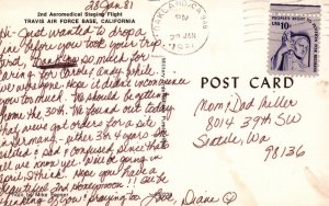 California - Travis Air Force Base - 2nd Aeromedical Staging Flight - 1981