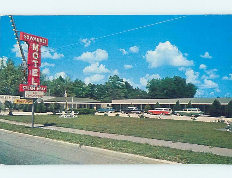 Pre-1980 MOTEL SCENE Jasper - Near Live Oak Florida FL G7467