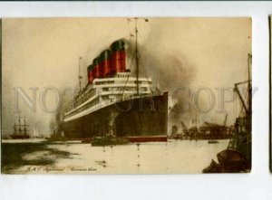 3120433 Cunard Lane RMS AQUITANIA Ocean Liner Vintage PC