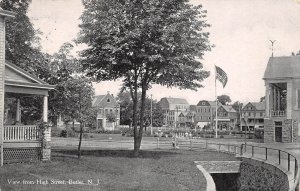 Butler New Jersey View From High Street, B/W Photo Print Vintage Postcard U10119