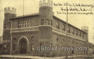 Co. M. 55th I.N.G. Armory - Red Oak, Iowa IA