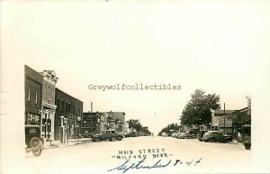 NE, Milford, Nebraska, Main Street, Gas Station, RPPC