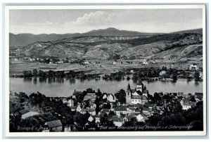 c1920's View from the Victoriaberg to Remagen Siebengebirge Germany Postcard 