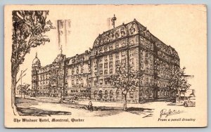 The Windsor Hotel  Montreal Canada  1929   Postcard