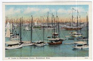 Marblehead, Mass, Yachts in Marblehead Harbor