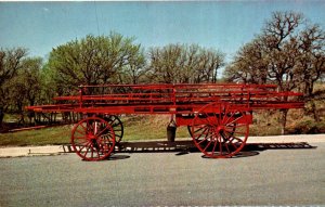 Oklahoma Oklahoma City 1900 Hand Drawn Seagraves Ladder Cart Oklahoma Firefig...