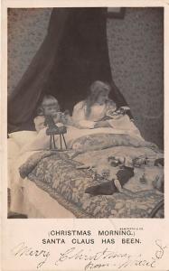 Christmas Morning Santa Claus has been Child, People Photo 1906 