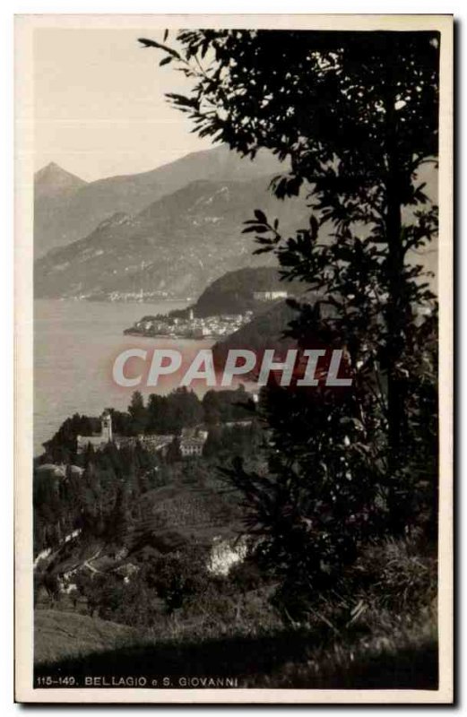 Old Postcard Bellagio e S Giovanni