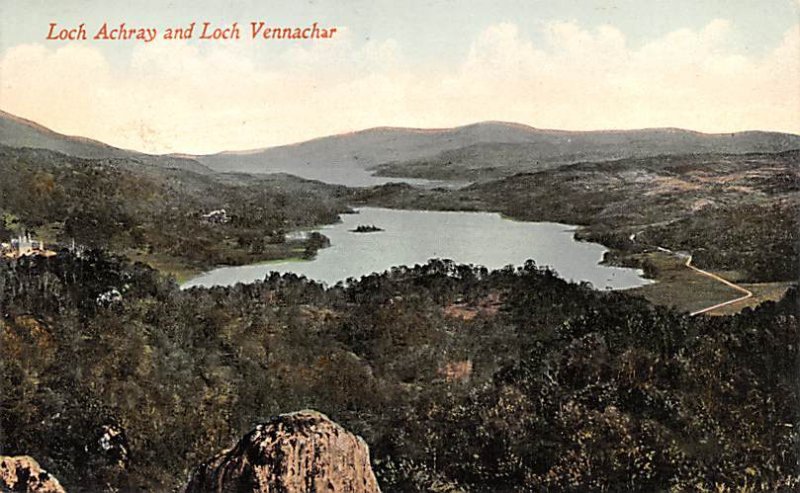 Loch Acray and Loch Vennachar Scotland, UK Unused 