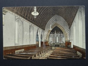 Derbyshire SWADLINCOTE Parish Church Interior c1905 Postcard by Valentine