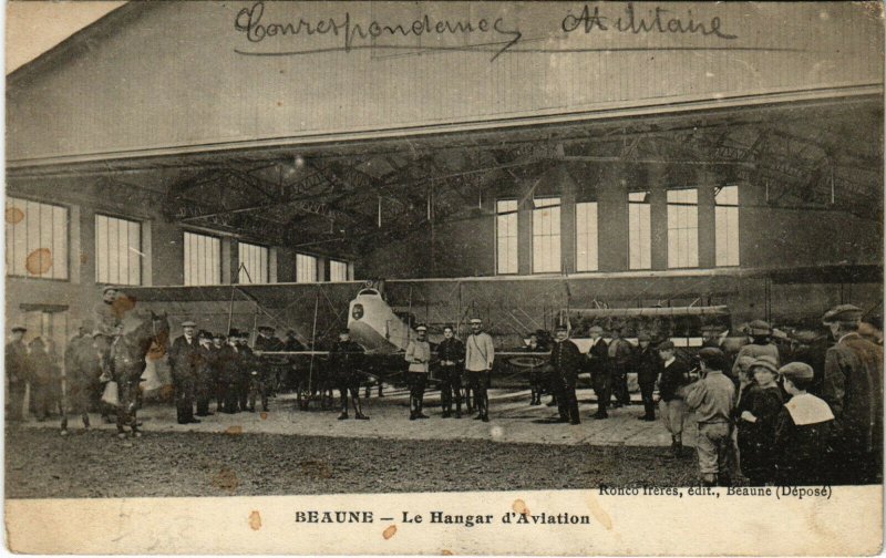 CPA AK BEAUNE - Le Hangar d'Aviation (175968)