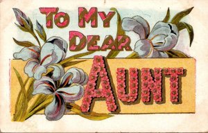 Name Card To My Dear Aunt 1909