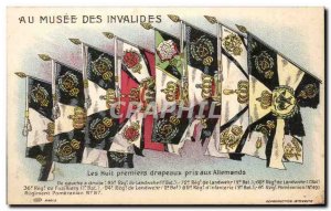 Old Postcard Musee Des Invalides In The First Eight flags Prisaux Germans