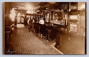 J87/ Columbus Ohio RPPC Postcard c1910 Boyds Caf� Interior 692 High St 1839