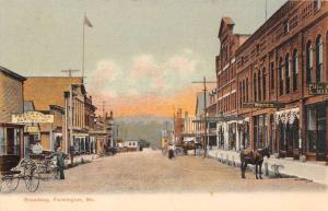 Farmington Maine Broadway Street Scene Antique Postcard K94486