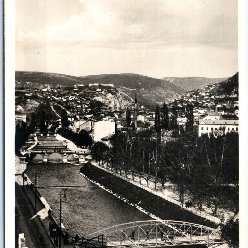 c1930s Sarajevo, Bosnia-Herzegovina RPPC Stepe-Stepanovica Obala, Serbia PC A150