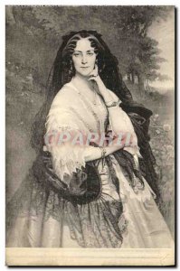 Old Postcard Chateau Keriolet Portrait of Princess Narishkin Countess of Chau...
