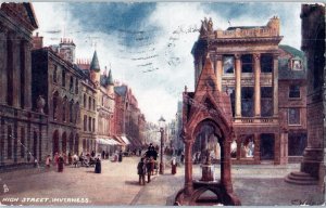 High Street Inverness United Kingdom Tuck Oilette Postcard 1905