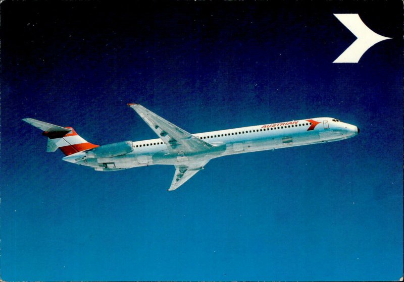 IMN02476 austrian airlines douglas dc 9 super 80 austria plane airplane