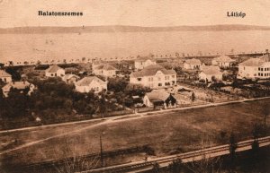 Hungary Balatonszemes Látkép Vintage Postcard 04.01