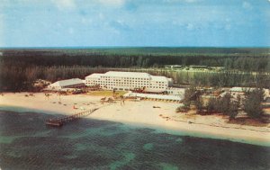 Nassau, Bahamas EMERALD BEACH HOTEL Bird's Eye View 1964 Vintage Chrome Postcard