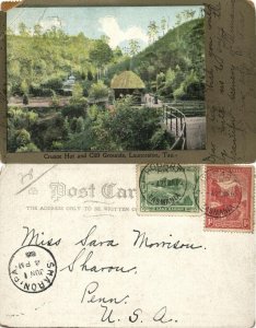 australia, TAS, LAUNCESTON, Crusoe Hut and Cliff Grounds (1905) Postcard