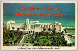 Vtg Hollywood-by-the-Sea Florida FL Hollywood Beach Hotel Postcard