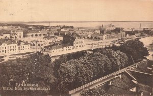 Lidköping Sweden 1905 City View Vintage Postcard Lake Vänern