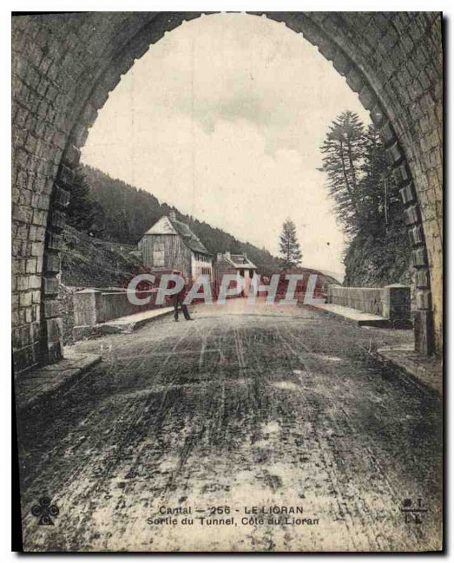 Postcard Old Cantal Lioran Tunnel Exit Riviera Lioran