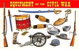 Equipment of the Civil War, 1861 to 1865 USA Civil War Writing on back 