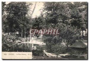 Clichy - The Denain Park - Old Postcard