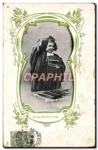 Postcard Old Child Advocate
