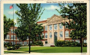 1940s George Rogers Clark High School Hammond Indiana Postcard