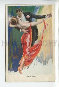 431790 USABAL Dance WALTZ of Lovers Vintage Postcard SWSB #1126