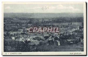 Postcard Old Castillon General view