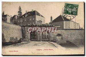 Postcard Old New Gate Langres