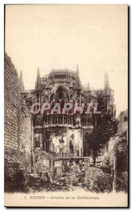 Old Postcard Reims Cathedral Apse of the Army