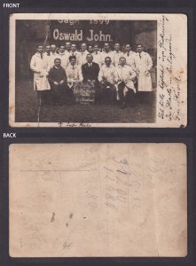 Vintage Germany RPPC Oswald John Workers 1899