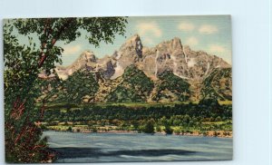 M-32388 Vista of the Tetons from the Snake River in the Jackson Hole Wyoming