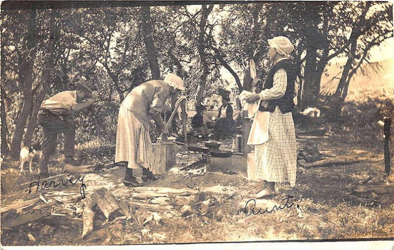 Denver CO Sunken Gardens Speer Blvd in 1923 RPPC Postcard