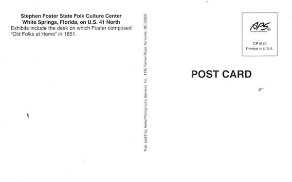 Stephen Foster State Folk Culture Center White Springs, Florida  