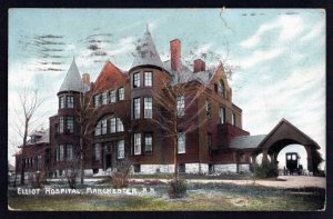 New Hampshire MANCHESTER Elliott Hospital pm1912 Divided Back