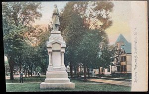 Vintage Postcard 1907 Defenders of the Union Monument, Civil War Southington, CT