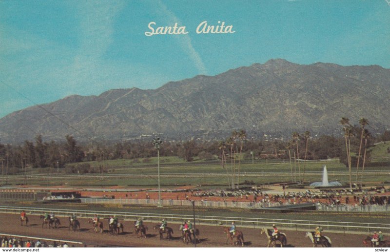 ARCADIA , California , 50-60s ; Horse Race Track