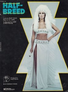 Half Breed Cher 1970s Sheet Music