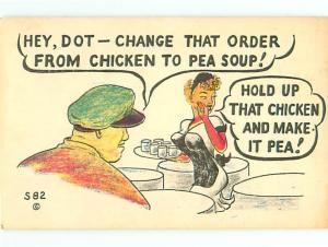 Vintage Post Card Humor Cartoon S82 Clown o Gram Nat Post Card Service # 3988